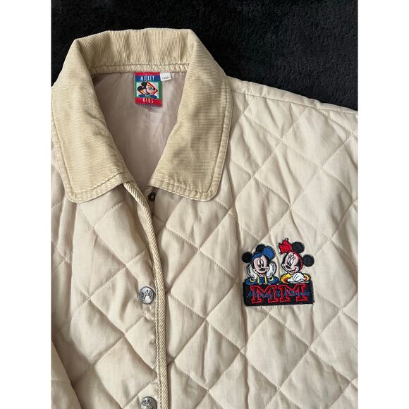 Vintage Mickey and Minnie Quilted Kids Jacket‎ Retro Children Unisex - Picture 5 of 15